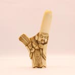 Netsuke Fukurokuju - Hertshoorn - Japan - 19e eeuw