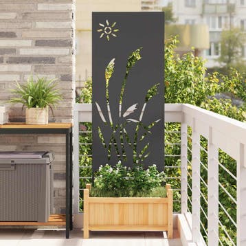 Stalen Tuinscherm 50x140cm - Laatste Stuk!, Staal, Minder dan 100 cm, 100 tot 150 cm, Ophalen of Verzenden