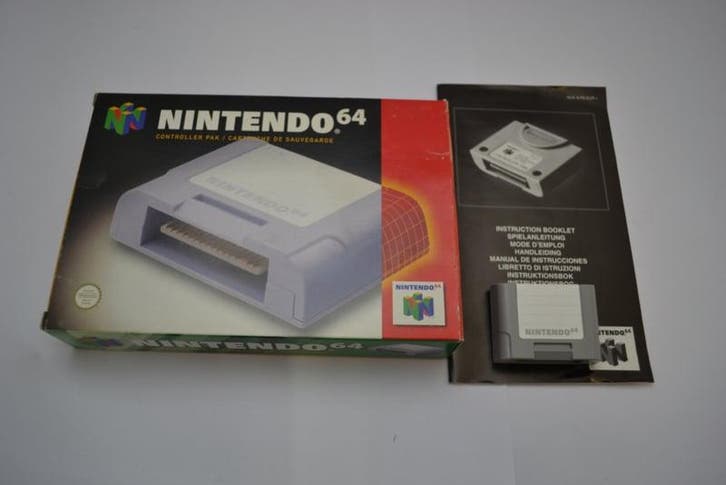 Original N64 Controller Pak / Memory Pak, Spelcomputers en Games, Spelcomputers | Nintendo Consoles | Accessoires, Zo goed als nieuw