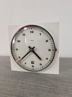 Schoolklok - Mid-century modern Staal, Aardewerk, resopal -