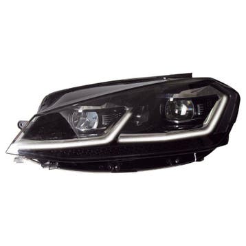 SK-Import Koplampen Black Housing VW Golf Facelift, Ophalen of Verzenden, Nieuw, Volkswagen