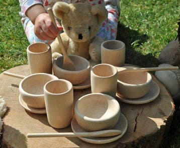 Cosy houten theeset teddybeer 16-de van €110,95 voor €55,47, Ophalen of Verzenden, Nieuw