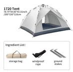 Automatische Pop-Up Tent 3-4 Pers Waterdicht UV Beschermd, Caravans en Kamperen, Verzenden, Nieuw