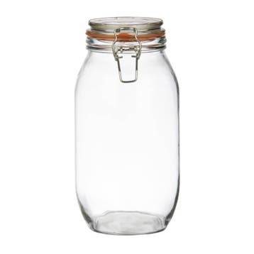 Glazen weckpot / voorraadpot met beugelsluiting, 2 l, Verzenden