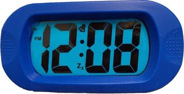 Balance Time LCD - Wekker - Rubber - Kobalt Blauw, Witgoed en Apparatuur, Wekkers, Verzenden, Nieuw