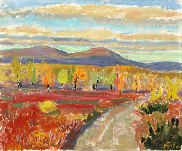 Gideon Börje [Borje] (1891-1965) Expressionistisch landschap, Antiek en Kunst, Kunst | Overige Kunst