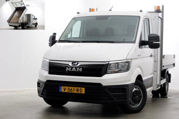 MAN TGE 5.180 2.0 177pk E6 L2H1 Kipper Dubbel Lucht Trekhaak, Gebruikt, Euro 6, MAN, Wit