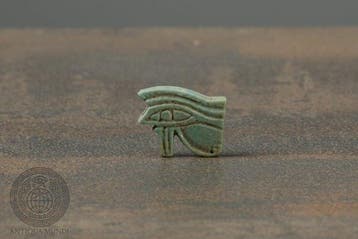 Oude Egypte, late periode Faience Udjat-Oog (Oog van Horus), Antiek en Kunst