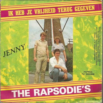 vinyl single 7 inch - The Rapsodies - Ik Heb Je Vrijheid..., Verzenden, Zo goed als nieuw, 7 inch, Nederlandstalig