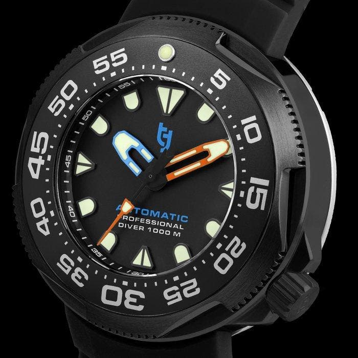 Tecnotempo - Divers 1000M Professional Diver - Automatic, Sieraden, Tassen en Uiterlijk, Horloges | Heren