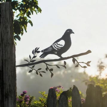 Tuindecoratie duif op een tak | 32.5 cm x 21.1 cm, Tuin en Terras, Verzenden, Nieuw