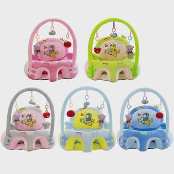 Pluche Baby Zitje met Speelboog - Leer Zitten & Voeden, Verzenden, Nieuw