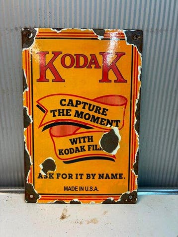 Kodak Kodak Film – Capture the Moment – Emaille Reclamebord, Nieuw