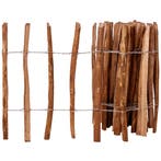 vidaXL Hek 60x500 cm hazelaarhout, Verzenden, Nieuw, Hout, Minder dan 1 meter