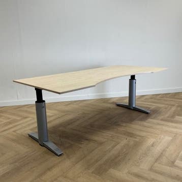 Vepa wingbureau 190x95/80 cm, ahorn - grijs, Gebruikt, Ophalen of Verzenden, Grijs, Vepa