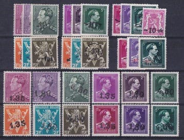 België 1946 - Uitgifte Van Acker lokale opdrukken -10%,, Gestempeld