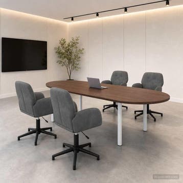 vidaXL Draaiende Bureaustoelen 4 st 54 x 55 x 90 cm, Verzenden, Nieuw
