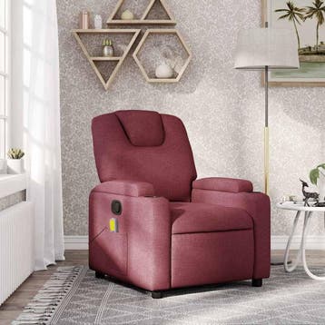 Fauteuil Stof Wijnrood | 35% Korting, 75 tot 100 cm, Ophalen of Verzenden, Zo goed als nieuw, Modern
