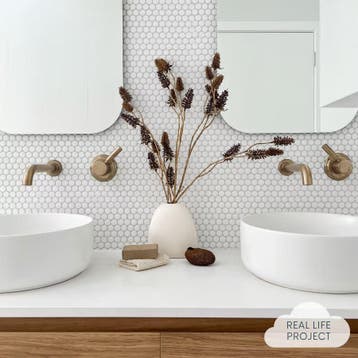 Wand Mozaïek Tegels Factory Keramiek Wit - Matje 31,5x29,4c, Nieuw, Ophalen of Verzenden, 20 tot 40 cm, 10 m² of meer