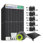 Zonnepanelen Pakket Platdak 3.5 kW 5x 700Wp Micro-omv., Ophalen of Verzenden, Nieuw