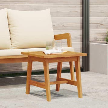 vidaXL Bijzettafel Olie naturel 45 x 45 x 40 cm Massief, Verzenden, Nieuw