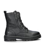 Mustang veterboots voor dames in het Zwart, Verzenden, Zwart, Lage of Enkellaarzen, Nieuw