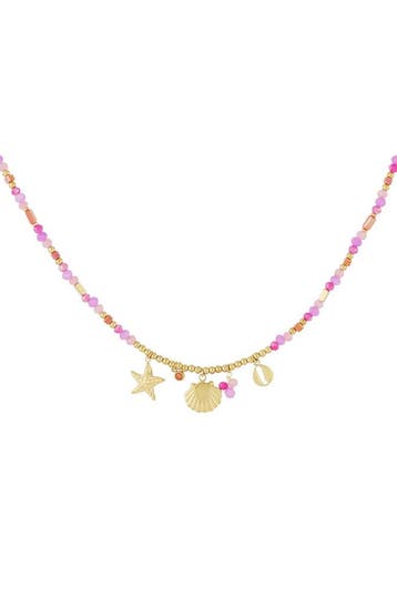 Goudlief Queen of the sea ketting (Kralenkettingen), Sieraden, Tassen en Uiterlijk, Kettingen, Verzenden, Nieuw, Zilver, Overige materialen