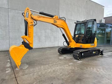 Veiling: Rupsgraafmachine JCB 8056 Diesel 2009, Ophalen, Graafmachine