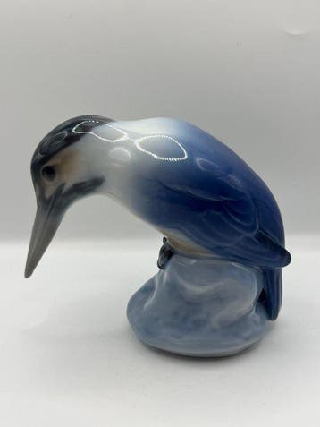 Royal Copenhagen - Beeldje - Oiseau pêcheur - Porselein