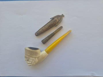 Zonder minimumprijs - Meerschuim pijp - meerschaum, Bakeliet, Verzamelen, Nieuw