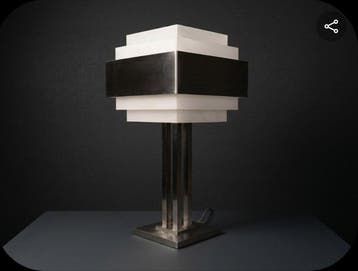 Perzel - Jean Perzel - Lamp - 944 GM - Aluminium, Glas, Antiek en Kunst