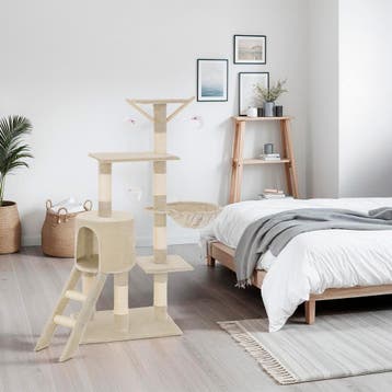 Krabpaal Dominik 144cm - beige, Dieren en Toebehoren, Katten-accessoires, Verzenden, Nieuw