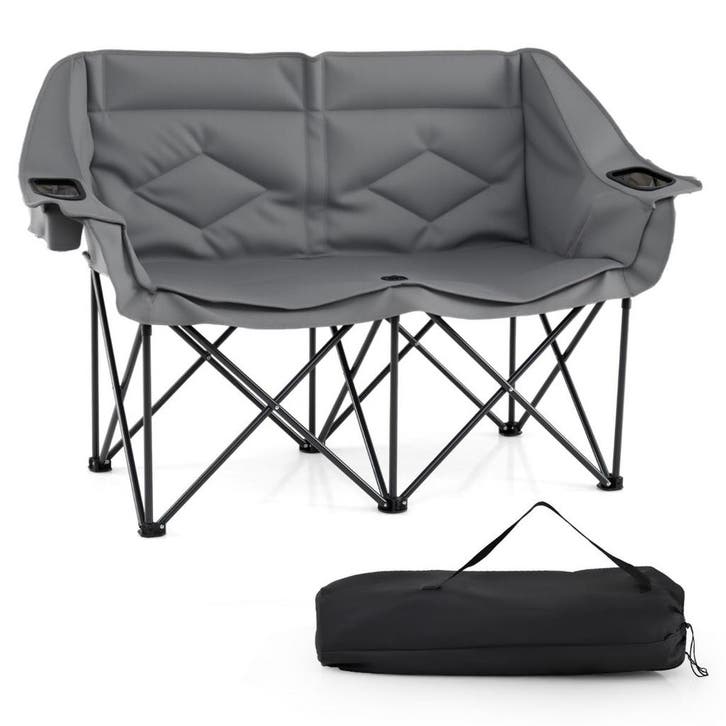 LIVSK Dubbele Campingstoel - Draagvermogen 300 kg - Slijtvas, Tuin en Terras, Kruiwagens, Nieuw, Verzenden
