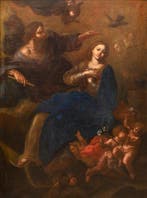 Pietro Novelli (1602–1643), Werkplaats van - Assunzione