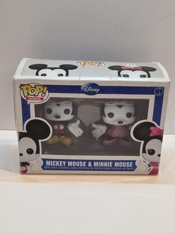 Funko - Funko Pop Disney 01 Mickey Mouse & Minnie Mouse