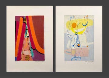Max Ackermann (1887 - 1975) - Abstraktionen, 1973
