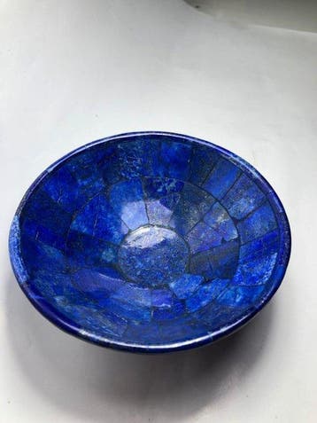 lapis lazuli Kom - Hoogte: 10 cm - Breedte: 4 cm- 206 g -, Nieuw