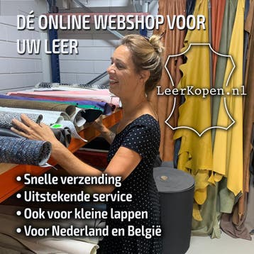 A-kwaliteit leer voor een aantrekkelijke prijs., Hobby en Vrije tijd, Stoffen en Lappen, Ophalen of Verzenden, Nieuw, Overige kleuren
