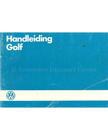 1985 VOLKSWAGEN GOLF INSTRUCTIEBOEKJE NEDERLANDS