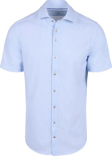 R2 Short Sleeve Overhemd Seersucker Lichtblauw maat XL Heren, Kleding | Heren, Overhemden, Verzenden, Nieuw, R2 Amsterdam