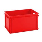 Stapelbak, 600x400x320 mm, euronorm, rood pp, nieuw, 40 tot 60 cm, 50 tot 75 cm, Ophalen of Verzenden, Nieuw