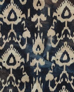 Katoen Batik Marine Blauw, Nieuw, Blauw