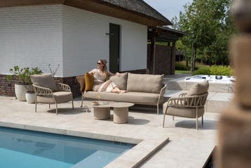 Calma stoel bank loungeset 4 delig rope latte Taste 4SO, Tuin en Terras, Ophalen of Verzenden, Nieuw
