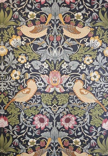 Exclusieve William Morris-stof van hoogwaardig katoen -