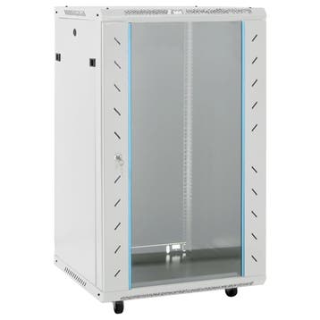 vidaXL Netwerkkast 18U 19 IP20 60x60x100 cm grijs, Verzenden, Nieuw