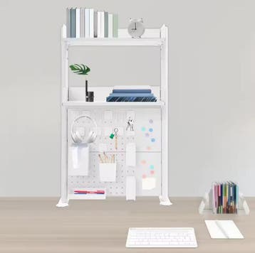 Bureau Boekenrek met Klem – 2-Laags Organizer en Opbergrek, Verzenden, Nieuw