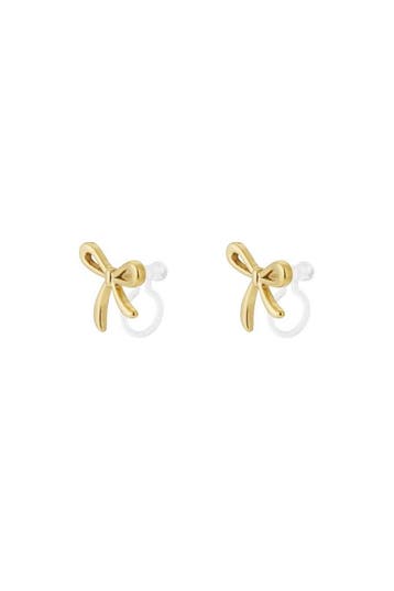 Goudlief Strik clip oorbellen (Clip-On oorbellen), Sieraden, Tassen en Uiterlijk, Oorbellen, Verzenden, Nieuw, Zilver, Overige materialen