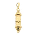 Vintage gouden Mezoeza hanger (Hanger of bedel), Ophalen of Verzenden, Gebruikt, Goud, Overige merken