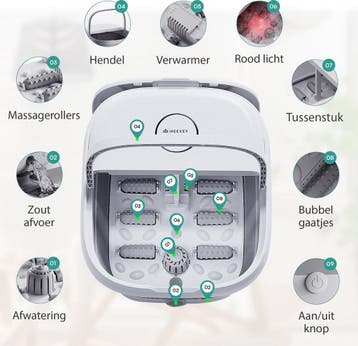 Heevey Voetenbad - Voetbad met massage - Voetmassage, Ophalen of Verzenden, Zo goed als nieuw