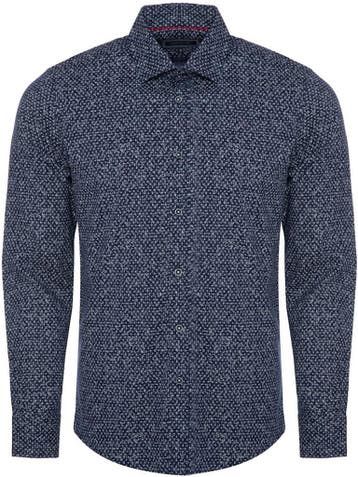 Casual Overhemd Print Lange Mouw Heren Carisma 8625 Blauw, Verzenden, Nieuw, Blauw